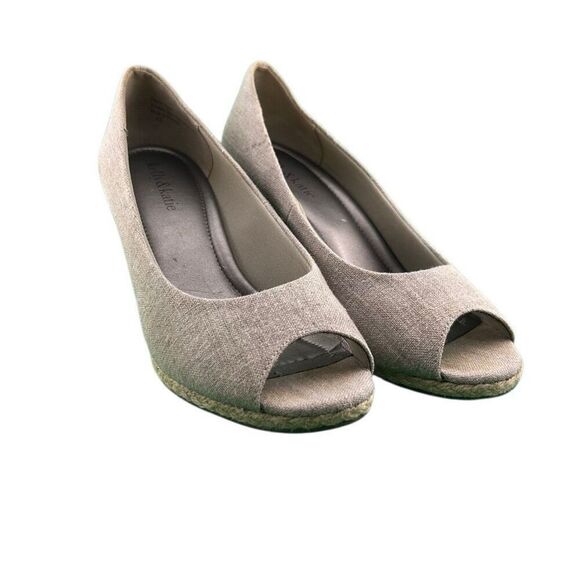 Kelly & Katie Size 8.5 Peep Toe Cork Wedges - Picture 1 of 5